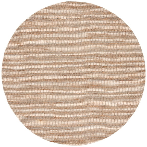 SAFAVIEH Natural Fiber Kingsley Solid Area Rug, Natural/Beige, 8' x 8' Round
