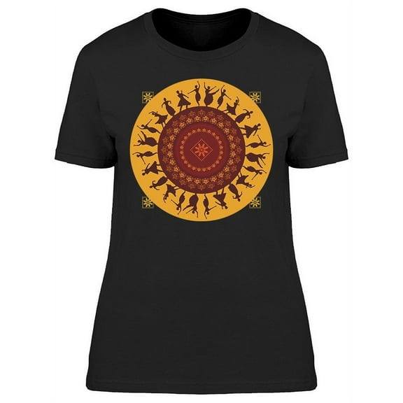 Of Indian Classical Dancer T-Shirt Women -Image by Shutterstock Women T-Shirt, Female 3X-Large