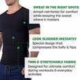 thumbnail image 2 of Sweat Shaper Men Premium Slimming Shapewear Workout Sauna Tank Top Vest, 2 of 8