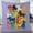 Quilt Blanket, variant on E-Macom LLC Colorful Dog Group Quilt Bed Set, Playful Pet Pattern Bedroom Quilt with Matching Pillowcases, Dog Home Decor (Fold Hem) (60x70")