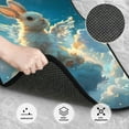 thumbnail image 3 of Fuzoiu Cute Angel Winged Rabbit Print Carpet Floor Mats for Car,Car Foot Mat Set,Universal Fit 4 Piece Mat Pad Set,Fits Most Cars Trucks Vans Sedans SUV Auto Carpet Mat Se, 3 of 7