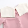 thumbnail image 5 of ATOGUTA School Uniform Girls Dress Kids Long Sleeve Party Birthday Prom Formal Fancy Midi Dress Size 2T-10, Pink, 5 of 6