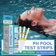 thumbnail image 2 of 100 Uds. Tira de prueba de cloro 3 en 1 para agua de piscina y Spa, papel para prueba de PH, papel de prueba para piscina, 2 of 5