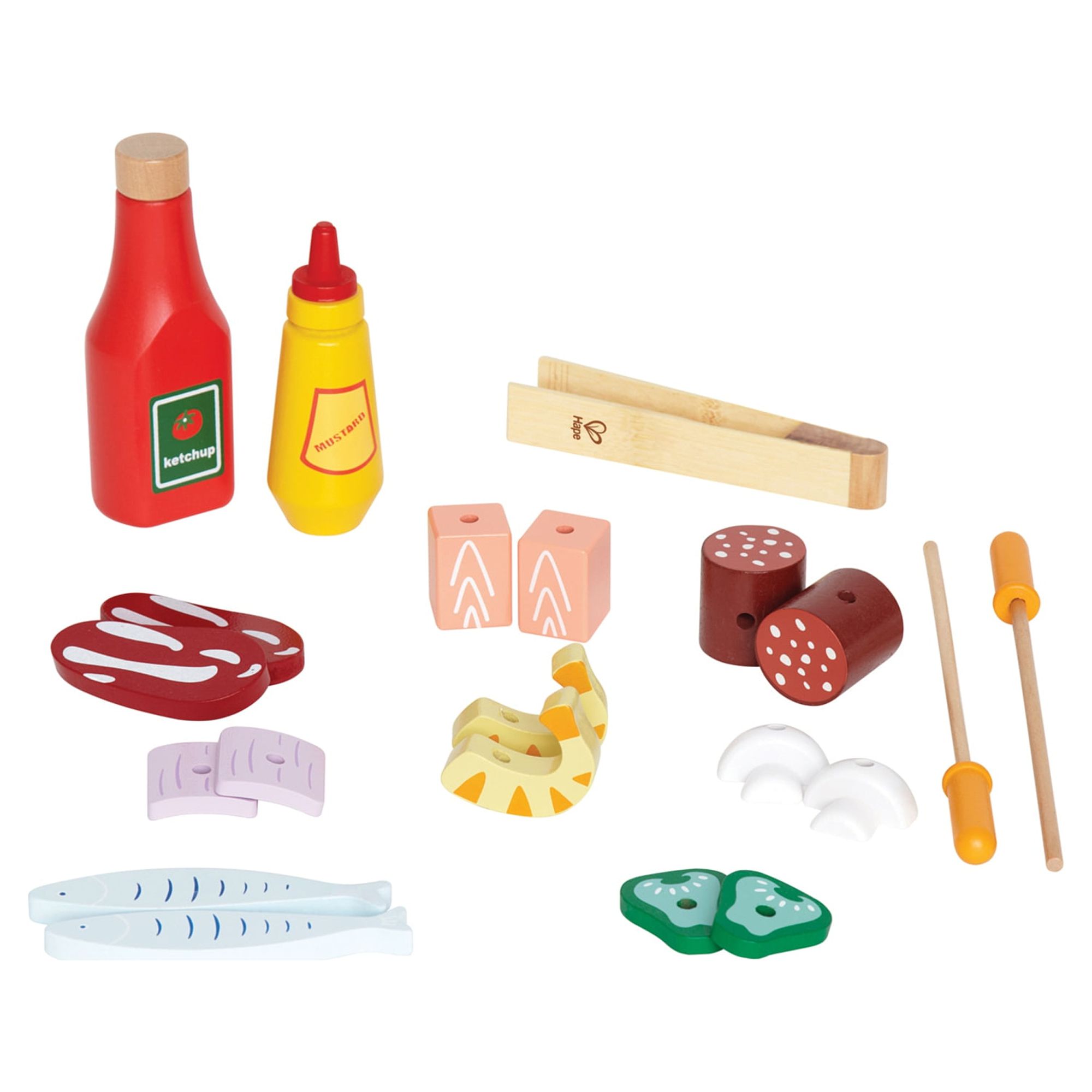 Hape Gourmet Grill Wooden Play Kitchen & Food Accessories, 22 Pieces - image 3 of 7