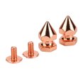 thumbnail image 4 of Spiked Cone Spike Stud, 100 Sets Fine Workmanship Metal Rivet Spikes Screw Back  for DIY Clothing 8x14mm, 4 of 7