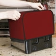 thumbnail image 7 of Honeii Maroon Print 2 slice Toaster Cover, Two Slice Toaster Dust-proof Cover For Kitchen Small Appliance and Fingerprint Protection, 7 of 7