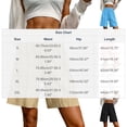thumbnail image 3 of Edvintorg Bermuda Shorts for Women Knee Length Elastic Waisted Breathable Lightweight Loose Fit Casual Short Women Summer Clothes Sky Blue XXL, 3 of 6