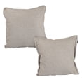 thumbnail image 1 of Set de 2 Cojines (1 Cuadrado + 1 Cuadrado Grande) Rivo Beige, 1 of 7