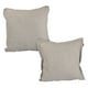 thumbnail image 1 of Set de 2 Cojines (1 Cuadrado + 1 Cuadrado Grande) Rivo Beige, 1 of 7