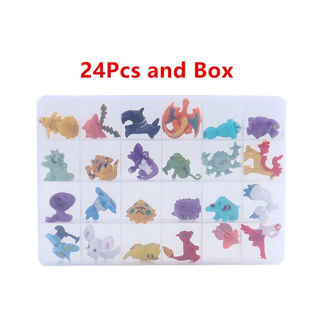 Figuras de acción de Pokémon para niños, juguetes coleccionables de Pikachu de 2-3cm, 144 piezas/120 piezas/96 piezas/72 piezas/48 piezas/24 piezas