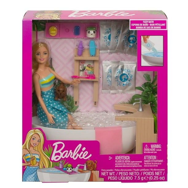 Muñeca Barbie Fashionista Baño de Espuma Walmart en línea