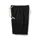 thumbnail image 4 of Pantalones Cortos de Cinturón de Vuelta Ropa de Trabajo de Tamaño Grande Todo Algodón Bolsillo Múltiple Fitting Suelto Deportes Casuales Capris, 4 of 7