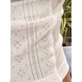 thumbnail image 5 of Suagox Women's 2 Piece Pajama Set Sleeveless Eyelet Embroidery Cami Tops Shorts Sleepwear Sets, 5 of 10