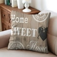 thumbnail image 4 of Inspire Modern Luxury with Blue Linen Throw Pillow Covers - 18x18 inch, Perfect for Outdoor, Sofa, Living Room, Set of 2 Decorative Cushions with Boho Farmhouse Style, 4 of 7