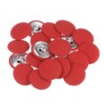 thumbnail image 1 of Unique Bargains 20 Pcs Boutons Recouverts de Tissu 44L, Tige Ronde en Métal 28 mm, Boutons de Couture pour Complets, Robes, Chemisiers, Rouge, 1 of 5