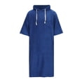 thumbnail image 2 of HBFAGFB Pyjama pour Hommes Confortable à Capuche avec Cordon de Serrage Robe de Spa Décontractée avec Poche BU1 Taille Unique, 2 of 4