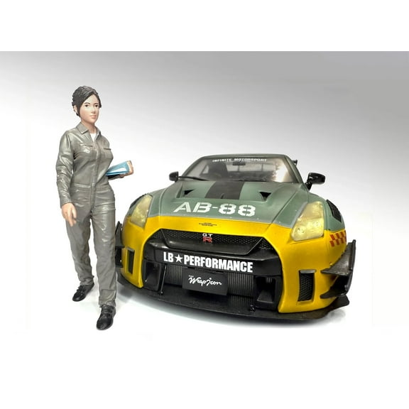 Top Tuners Figure #2, Green - American Diorama ADP-70102 - 1/24 Scale Figurine - Diorama Accessory