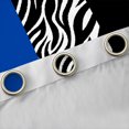 thumbnail image 4 of Homewish Cheetah Leopard Print Black Out Curtains for Girl, Black Blue Zebra Animal Curtains Pack of 2 (42x63 Each), Stripes Abstract Bedroom Curtains, Curtains Blackout Decor, 4 of 6