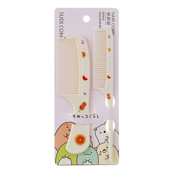 onlyliua Liquidación 2 Peines Elegantes, Peines Cortos y Peines de Cola Puntiaguda, Peines Adorables, Peines para Niños, Peine de Espuma, Peine de Cola de Estilista, Peine de Cresta de Colores para N