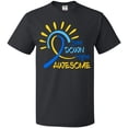 thumbnail image 3 of Inktastic Just Down Right Awesome Down Syndrome Awareness Ribbon T-Shirt, 3 of 5