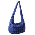 thumbnail image 1 of Bolso cruzado a cuadros bordado de bolso de algodón de gran capacidad informal de moda grande, 1 of 2