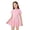 Pink, variant on Girls One Piece Swimsuits Short Sleeve Color Block Swim Dress for Big Kids Youth UPF 50 Training Sportswear Swimwear Pink Size 5-6 Y