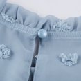 thumbnail image 3 of Women's Autumn Winter New Style Bubble Long Sleeve Lace Collar Dress, Light Blue, Size XL, 3 of 5