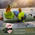 thumbnail image 6 of Aship 4.7" Thick Sleeping Pad for Camping, 500 lbs Camping Mattress with Foot Pump & Pillow, Upgraded Support Sleeping Mat Camping for Hiking Tent Backpack, 40D Nylon + TPU Coating, Single, Green, 6 of 9