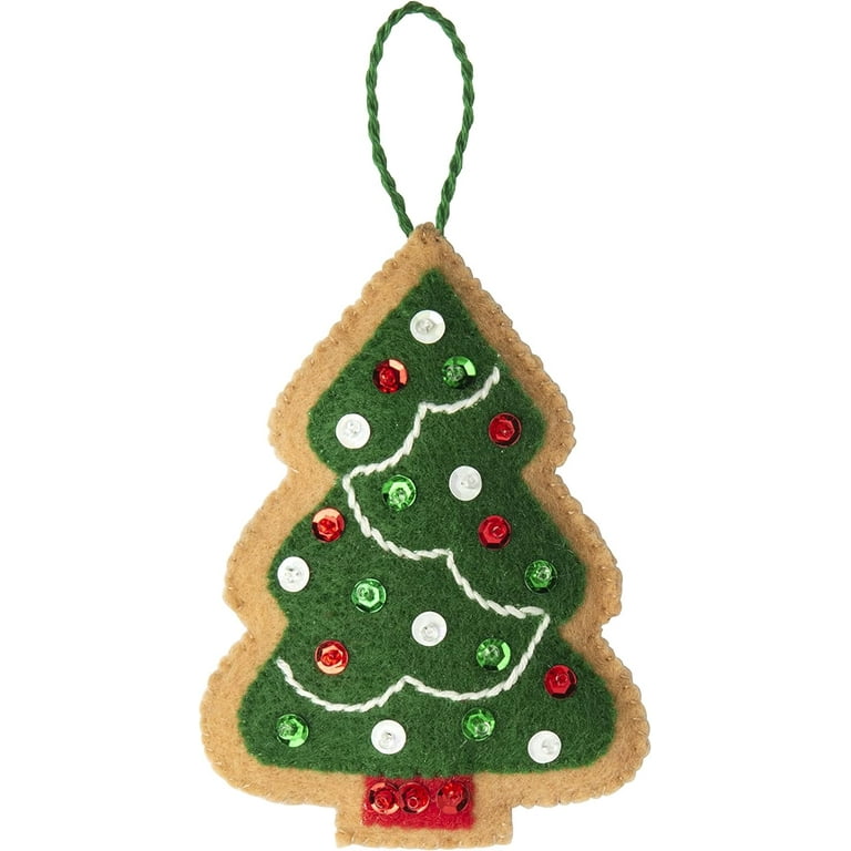 Bucilla Gingerbread Family Personal Wall Hanging Christmas Felt Craft Kit  86835 for sale online