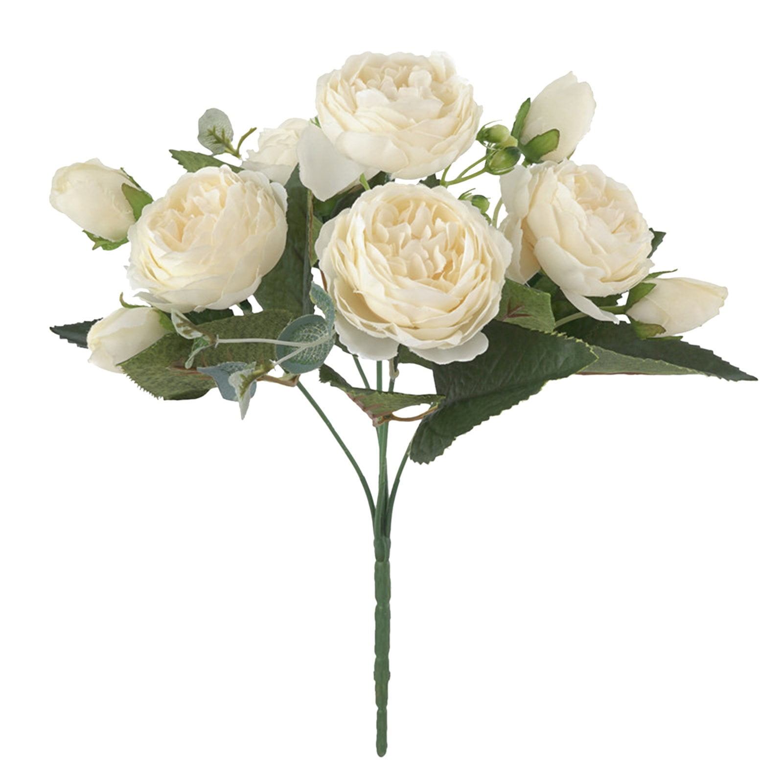 1X Artificial Rose*10 Artificial Peony Simulation Wedding Bouquetss Floral Flower Flower Hand Tied Bouquet