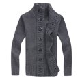 thumbnail image 1 of Awdenio Men's Casual Solid Color Single Breasted Long Sleeved Cardigan Jacket Sweater, 1 of 4