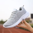 thumbnail image 5 of NOKIO Women'S Lace-Up Athletic Footwear Women'S Casual Athletic Shoes Women'S Stylish Gym Sneakers Fashion Summer And Autumn Women Sneakers Flying Woven Mesh Lace Up Solid Color Lightweight Casual, 5 of 9