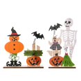 thumbnail image 2 of Letrero de mesa BLESIY Decoración de escritorio de Halloween colorido, 2 of 8