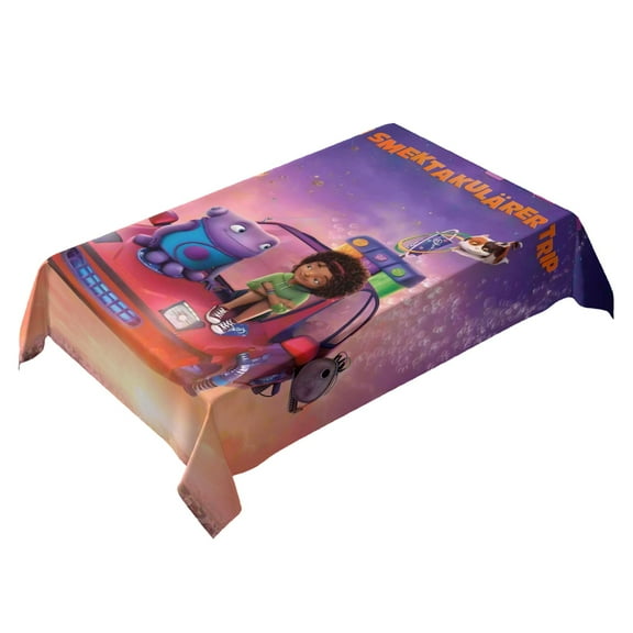 Dreamworks Home-theme square tablecloth has an iconic print, fits most tables, and is easy to care for perfect gifts for fans friends and family,55" x 71"(140*180cm)