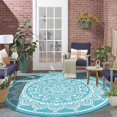 thumbnail image 1 of Outdoor Rug ;x; Reversible Boho Plastic Straw Patio Deck Camping Rugs Indoor Outdoor Portable RV Mat Carpet for Outside Porch Balcony Backyard Beach Pool, 1 of 8