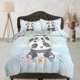 thumbnail image 1 of Panda lindo bebé ropa de cama, funda nórdica y funda de almohada, ropa de cama con cremallera, dormitorio, 1 of 4