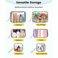 thumbnail image 4 of Bolsa de maquillaje Vorspack Travel, paquete de 3, neceser para mujer, color beige, 4 of 7