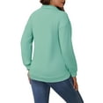 thumbnail image 3 of Womens Nursing Maternity Zipper Shirt Pregnancy Long Sleeve Pullover Top Breastfeeding Sweatshirt S Green, 3 of 6
