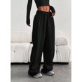 thumbnail image 5 of Women's Casual Loose Plain Drawstring Waist Sweatpants with Pockets, 5 of 6