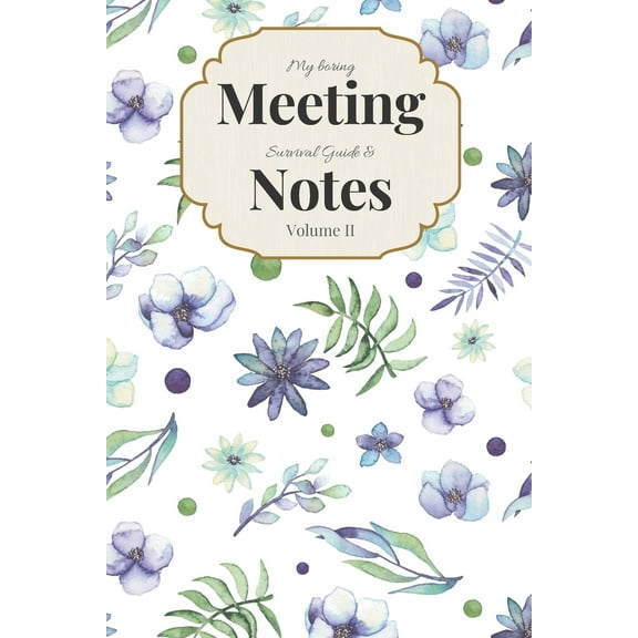 My Boring Meeting Survival Guide & Notes: 6x9 Meeting Notebook and Puzzle Book (Paperback)