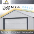 thumbnail image 2 of Arrow Murryhill 12 x 31 Garage, Steel Storage Building,  Prefab Storage Shed, 2 of 7