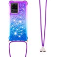 thumbnail image 3 of Funda para Samsung Galaxy S20 Ultra 5G Brillantina Líquida Divertida Reluciente y con Cristales en Movimiento Cuerpo Cruzado con Cordón Ajustable, 3 of 5