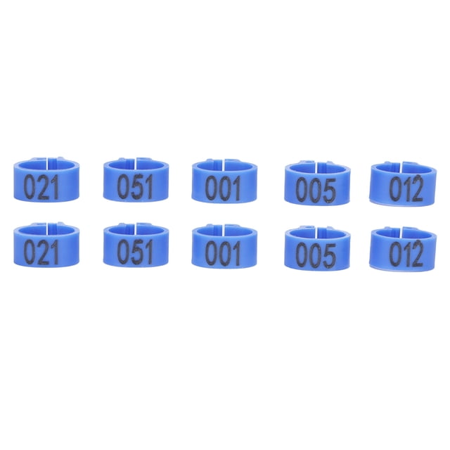 Bird Foot Ring, Comfortable Easy Installation Plastic Pigeons Ring Excellent Effect Reusable With 100Pcs For Pigeons For Bird Management Blue
