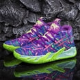thumbnail image 6 of Bolognifi Men's Lightweight Lace Up High Top Fashion Basketball Shoes Soft Non-Slip Running Shoes, 6 of 7