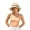 White, variant on Women Knitted Bucket Sun‑Hat With Bow‑Knot Strap UV Protection Wide Brim Elegant Summer Sun Hat Packable Breathable Outdoor Travel Beach Head‑Accessory