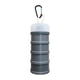 thumbnail image 4 of Contenedor de proteínas de 4 compartimentos apilable y práctico contenedor para almacenar alimentos Gris, 4 of 9