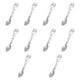 thumbnail image 4 of 10x Cuchara-tenedor multifunción para acampar de acero inoxidable, cubiertos multiusos Plata, 4 of 9