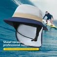 thumbnail image 5 of Gorra de surf UPF 50+ con correa para la barbilla - Sombrero transpirable para hombres y mujeres, pesca, navegación y deportes al aire libre, 5 of 5