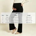 thumbnail image 3 of Taqqpue Women's Maternity Pants Straight Leg Over Belly Comfy Stretch Casual Pants, 3 of 7