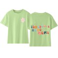 thumbnail image 5 of Odeerbi 3-14Y Teen Boys Girls Solid Color Cotton T-shirt Summer Toddler Comfortable Solid Color Print Short Sleeve Cotton Tops Baby Clothes Green, 5 of 5